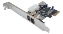 Контроллер ST-Lab, PCI-E x1, F-261 (TI), 2 ext (IEEE1394) + 1 int (IEEE1394)