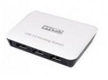 ХАБ-USB ST-Lab U-810, 3 Ports USB3.0 + 1 Ethernet port (USB 3.0 to Lan), White, P/a