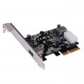 Контроллер ST-Lab, PCI-E x1, U-1140 1 ext/1 int  USB3.1A  LP bracket