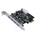 Контроллер ST-Lab, PCI-E x1, U-1270, 4 ext (USB3.0)