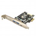 Контроллер ST-Lab, PCI-E x1, U-1340, 2 ext (USB3.0) + 1 ext (USB3.1) , LP bracket